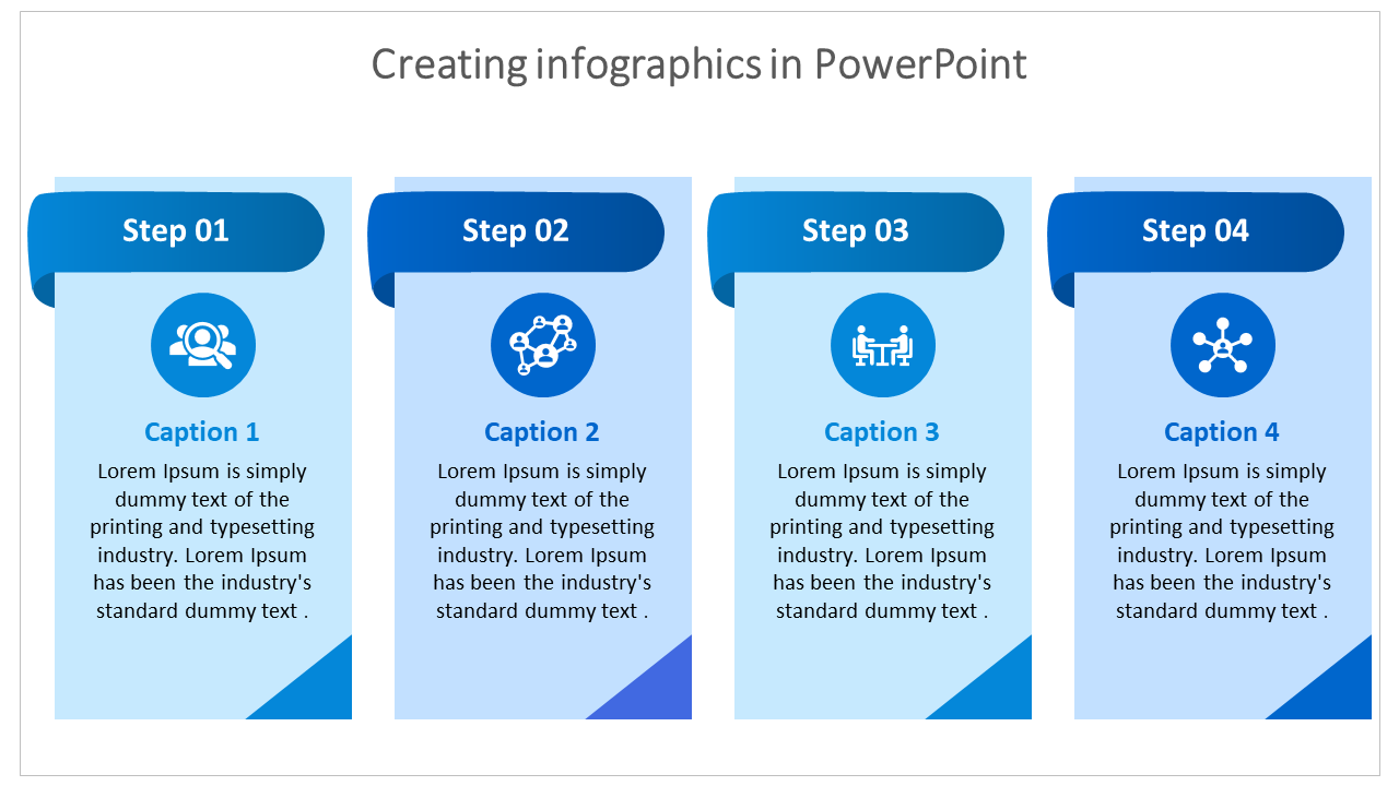 creating infographics in powerpoint-blue